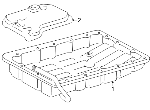 2003 Lexus LS430 Transmission Pan Sub-Assy, Automatic Transmission Oil Diagram for 35106-50030