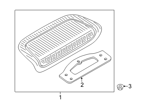 2012 Nissan Juke High Mount Lamps Lamp Assembly-Stop Diagram for 26590-1KA0A