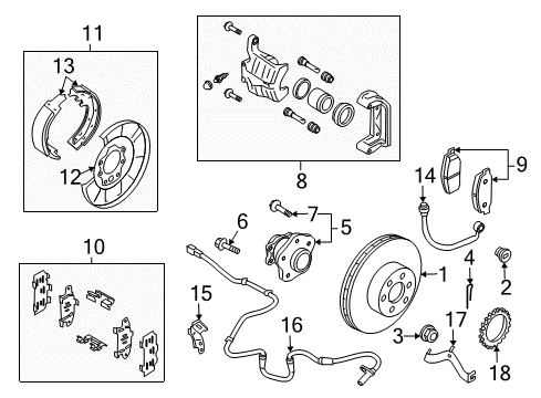 2019 Nissan Rogue Anti-Lock Brakes Anti Skid Actuator Assembly Diagram for 47660-5HT0B