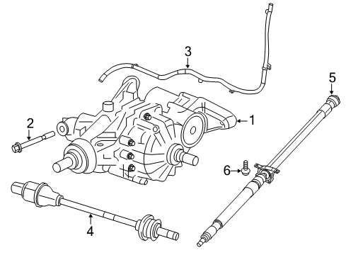 2020 Jeep Compass Axle & Differential - Rear Axle Half Shaft Right Diagram for 68287864AB