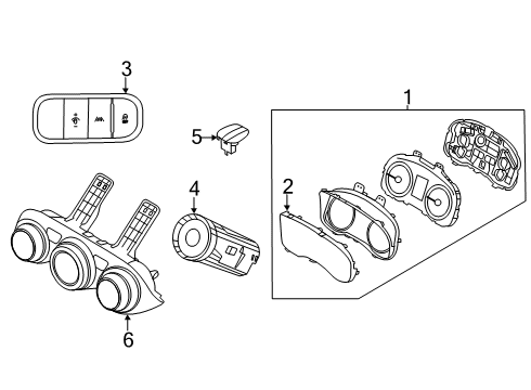 2020 Hyundai Venue Instruments & Gauges Cluster Assembly-Instrument Diagram for 94011-K2080