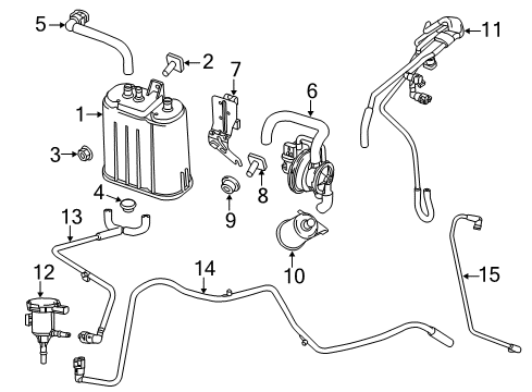 2015 Dodge Viper Emission Components Harness-Leak Detection Pump Vacuum Diagram for 5290153AA