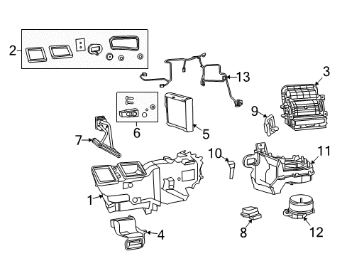 2015 Ram 3500 Air Conditioner Wiring-A/C And Heater Diagram for 68197439AA
