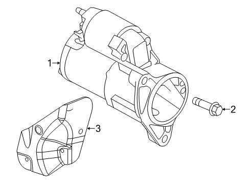 2013 Ram 1500 Starter Engine Starter Diagram for 56029652AA