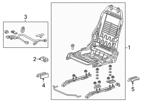 2017 Honda Civic Tracks & Components Foot Cover *NH900L* Diagram for 81107-TGG-A02ZA
