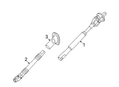 2019 GMC Sierra 2500 HD Lower Steering Column Lower Seal Diagram for 84122614