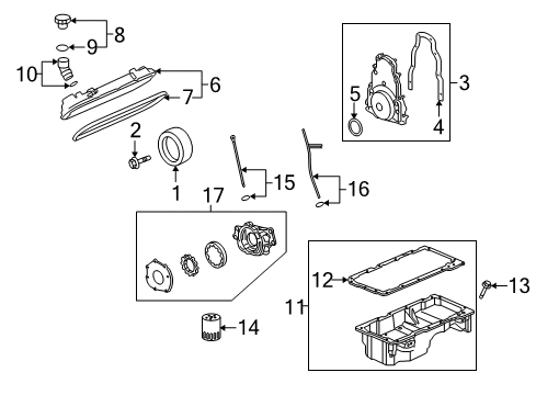 2004 Pontiac GTO Filters Element Asm-Air Cleaner Diagram for 92082656