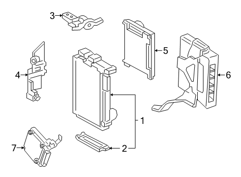 2022 Toyota Avalon Fuse & Relay Multiplex Module Diagram for 89220-07681