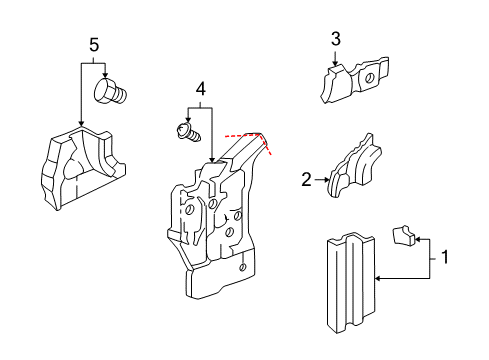 2005 Honda Insight Hinge Pillar Stiffener, L. FR. Pillar (Lower) Diagram for 63531-S3Y-300ZZ