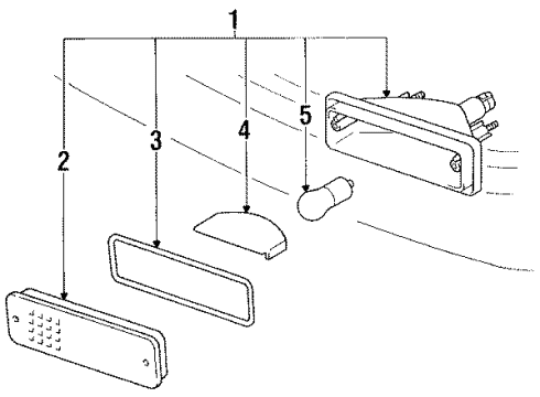 1992 Toyota Corolla Signal Lamps Lamp Assy, Front Turn Signal, LH Diagram for 81520-80081