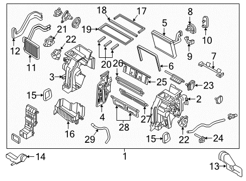 2016 Kia Optima A/C & Heater Control Units Control Assembly-Heater Diagram for 97250D5001WK