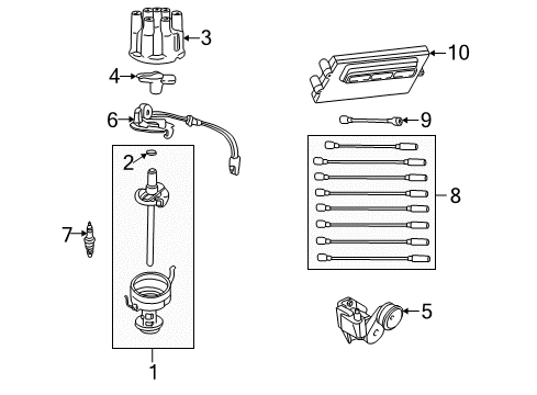 1996 Dodge B2500 Powertrain Control Oxygen Sensor Diagram for 56041005