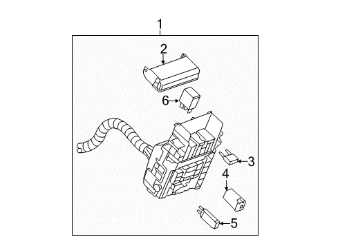 2012 Buick LaCrosse Fuse & Relay Block, Instrument Panel Wiring Harness Junction Diagram for 20781773