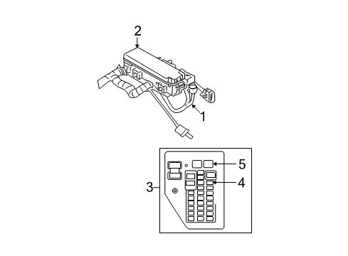 2008 Dodge Durango Electrical Components Module-TELEMATICS Diagram for 5064563AF