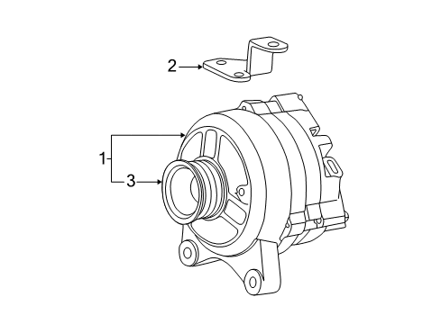 2004 Ford Expedition Alternator Alternator Diagram for 4U2Z-10V346-DQRM