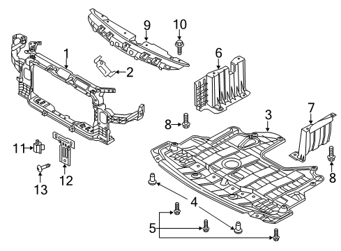 2017 Kia Forte Automatic Temperature Controls Bracket-Ambient Sensor Diagram for 972813X000