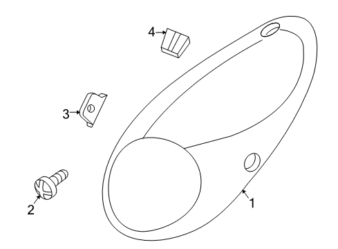 2005 Chrysler PT Cruiser Rear Lamps - Combination Lamps Lamp-Tail Stop Turn Diagram for 5288742AG