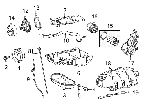 2015 Lexus RC F Filters Guide, Oil Level Gage Diagram for 11452-38120