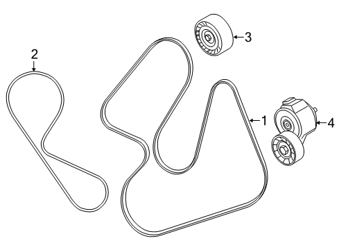 2014 Ram ProMaster 2500 Belts & Pulleys Belt-SERPENTINE Diagram for 68238640AA