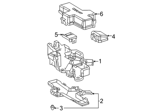 2022 Toyota Venza Fuse & Relay Fuse & Relay Box Diagram for 82740-42070