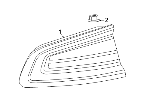 2018 Dodge Charger Tail Lamps Lamp-Tail Diagram for 68213145AD