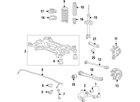 2021 Genesis GV80 Stability Control Insulator Diagram for 21772J5200