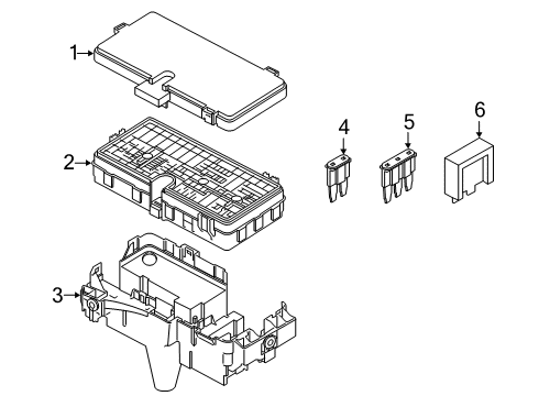 2022 Ford Explorer Fuse & Relay Fuse Box Diagram for L1MZ-14A068-H