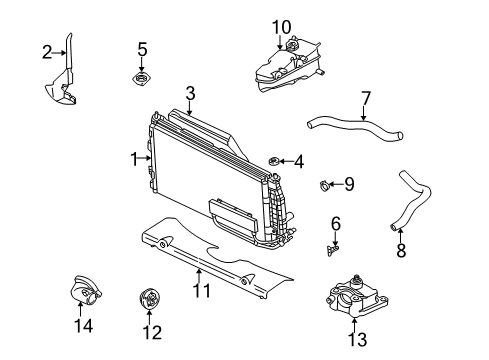1998 Dodge Intrepid Radiator & Components Seal-THERMOSTAT Diagram for 4792239AB