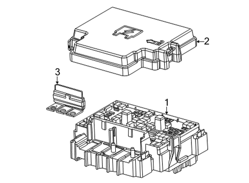 2022 Jeep Wagoneer Fuse & Relay Part Diagram for 68418362AD