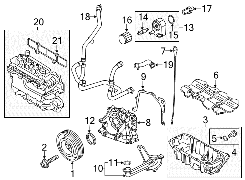 2017 Ford Escape Filters Filter Element Diagram for CJ5Z-9601-A