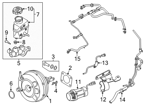 2020 Kia Stinger Hydraulic System Hose Assembly-Vacuum Diagram for 59140J5100