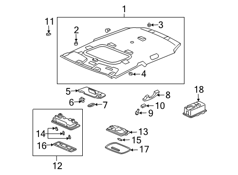 2005 Honda Civic Sunroof Screw-Washer (6X20) Diagram for 93891-06020-08