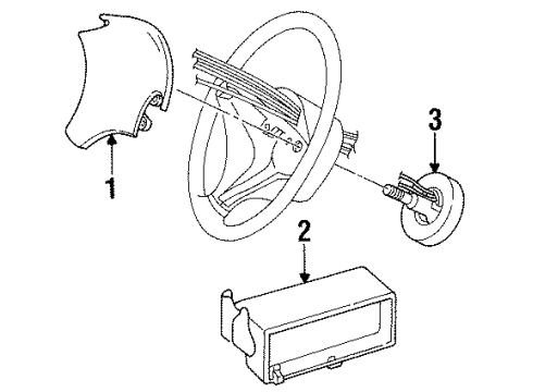 2000 Chrysler Voyager Air Bag Components Clkspring Diagram for 5093330AB