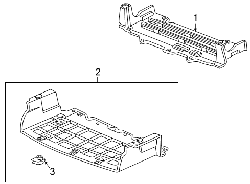 2000 Honda S2000 Splash Shields Cover, FR. (Lower) Diagram for 74112-S2A-010