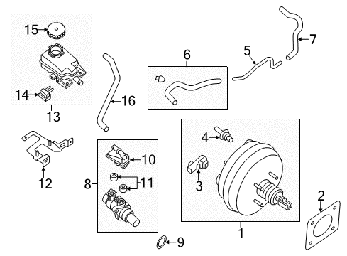 2015 Nissan Pathfinder Hydraulic System Sensor-Boost Diagram for 25085-3JA0A