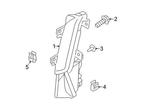 2020 Nissan 370Z Daytime Running Lamps Lamp Assembly-Daytime Running, LH Diagram for 26605-6GA0C