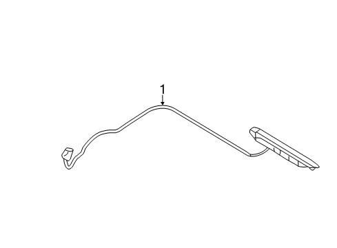 2012 Hyundai Genesis High Mount Lamps Lamp Assembly-High Mounted Stop Diagram for 92700-3M000-BR