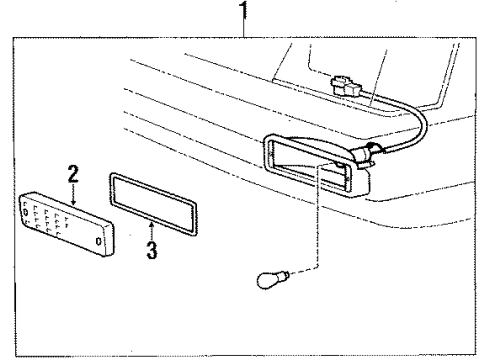 1988 Toyota Tercel Signal Lamps Lamp Assy, Front Turn Signal, LH Diagram for 81520-80018