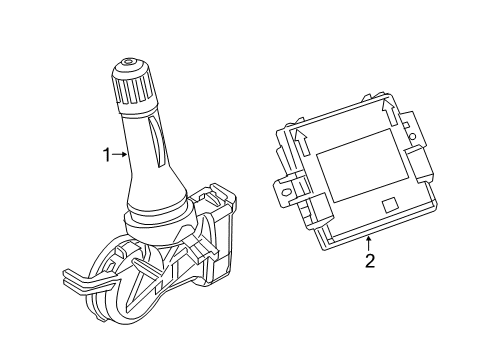 2021 Jeep Renegade Tire Pressure Monitoring Module-Tire Pressure Monitoring Diagram for 68417194AA