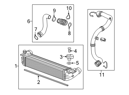 2019 Chevrolet Cruze Intercooler Intercooler Diagram for 39116551