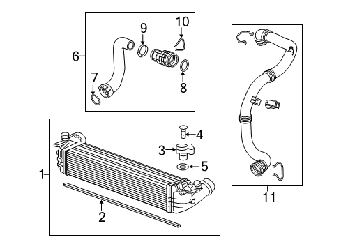 2017 Chevrolet Cruze Intercooler Pressure Sensor Bolt Diagram for 13412385