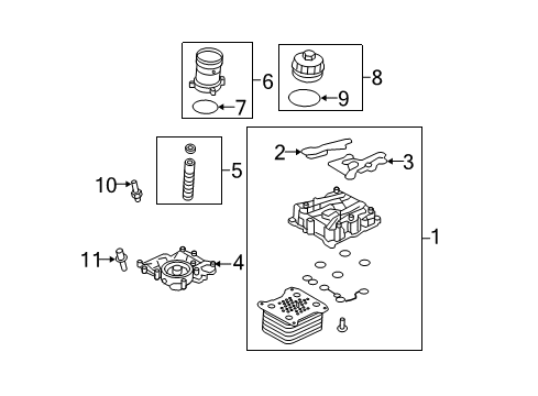 2008 Ford F-350 Super Duty Powertrain Control Adapter Diagram for 8C3Z-6881-C