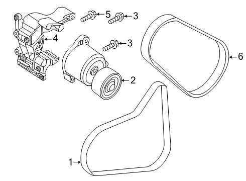 2020 Hyundai Veloster N Belts & Pulleys Tensioner Assembly Diagram for 25281-2GPA0