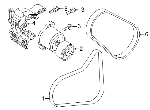 2020 Hyundai Veloster N Belts & Pulleys Bracket-Tensioner Diagram for 25251-2GPA0