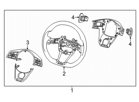 2022 Kia Forte Steering Wheel & Trim SWITCH ASSY-STRG REM Diagram for 96700M7995