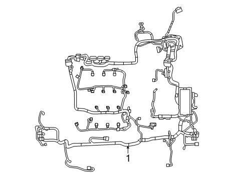 2010 Ford Taurus Wiring Harness Wire Harness Diagram for AG1Z-14290-CA