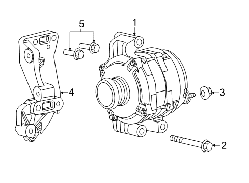 2016 Chrysler 200 Alternator Engine Diagram for 56029624AC