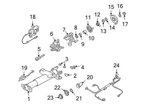 2010 Chevrolet Impala Housing & Components Cover Assembly Diagram for 19149516