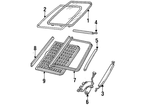 1992 Ford Taurus Sunroof Switch Diagram for E6DZ-15A656-A