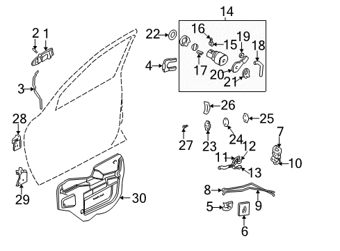 2002 Chevrolet Monte Carlo Lock & Hardware Striker Washer Diagram for 10388361